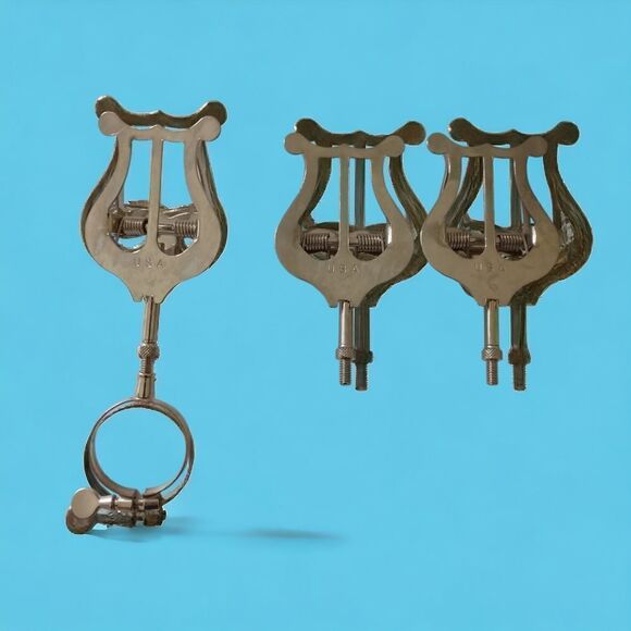 3 Clarinet Yamaha Lyre Marching Bands Music Stands Music Sheet Clips Clamps - Picture 16 of 16